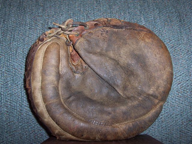Early 1900's Crescent Catchers Mitt Front